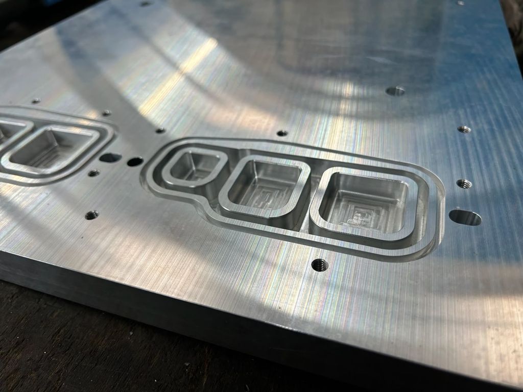 Bauteil auf technischer Zeichnung